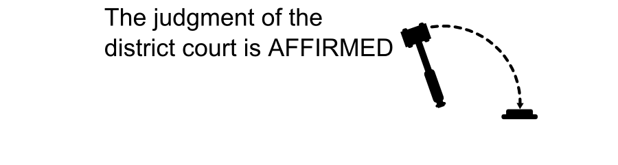 The judgment of the district court is AFFIRMED